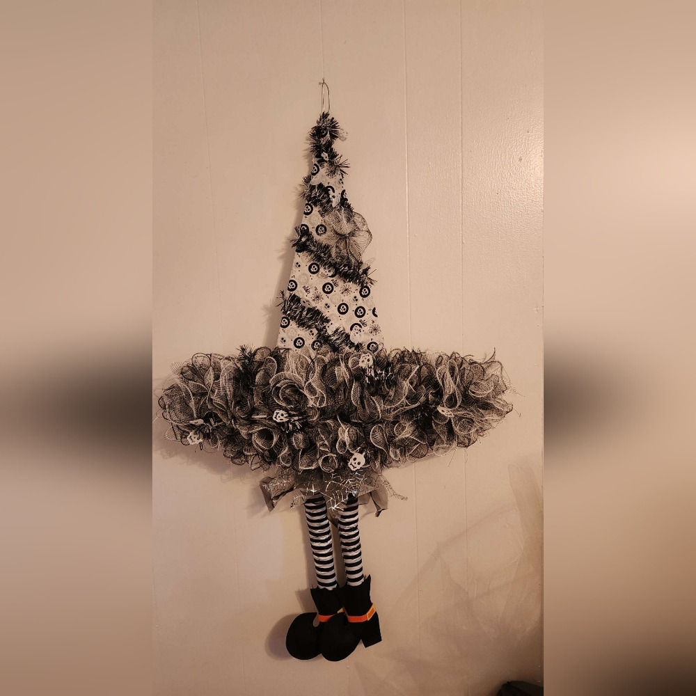 Handmade Witch Hat Wreath